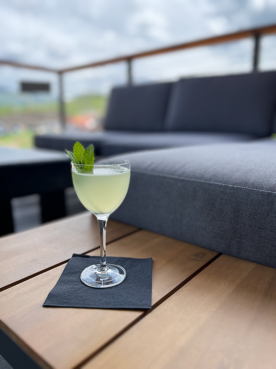 A signature cocktail made with Routt spirits