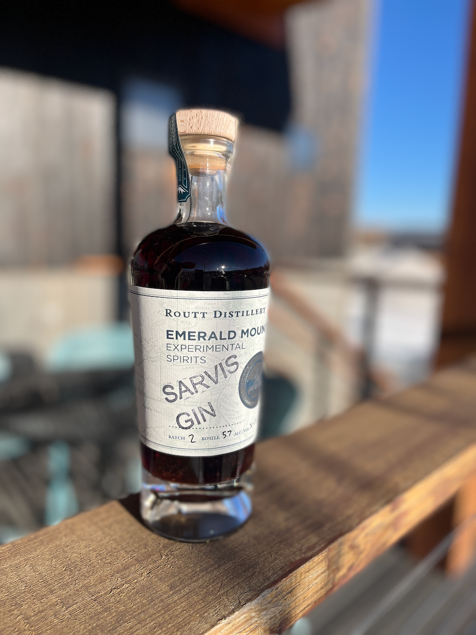 Routt Distillery Sarvisberry Flavored Gin Bottle