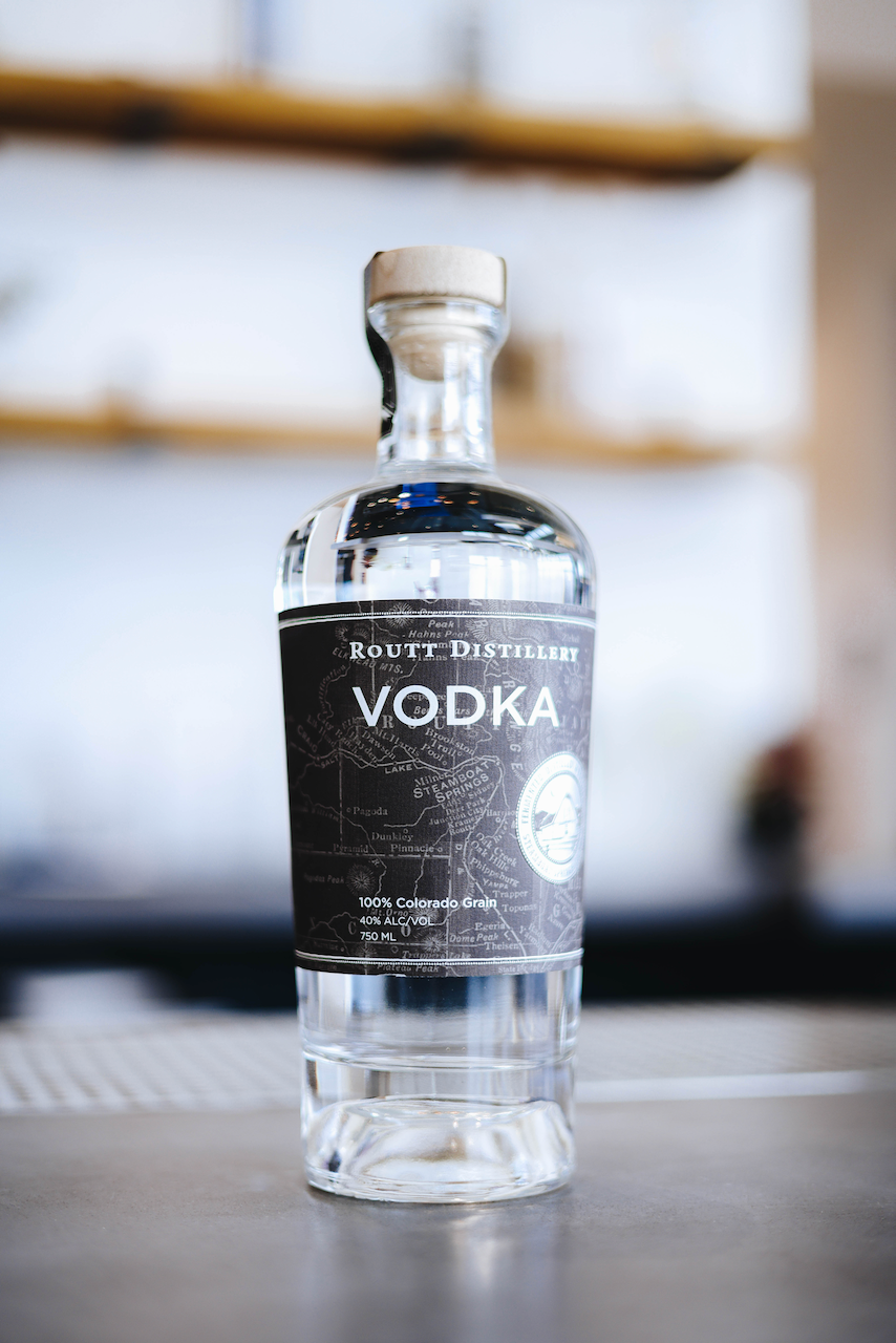 Routt Distillery Vodka Bottle
