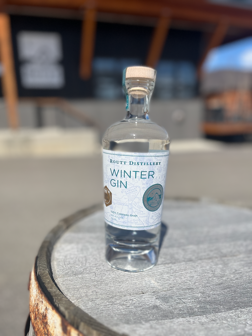 Routt Distillery Winter Gin Bottle
